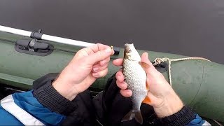 Не дожидаясь перволёдья: мормышка с лодки