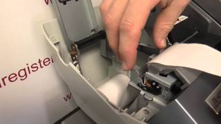 Casio TE-4500 Cash Register - How to install the Paper Rolls into the Printer