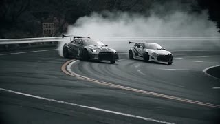 Toyota GT86 VS Nissan GT-R | Masato Kawabata vs Ken Gushi | Drift Racing
