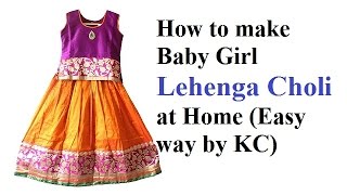 How to make baby Lehenga Choli at home