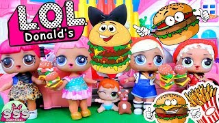 Мультфильм Лол ♥Куклы Лол делаем Гамбургер ГИГАНТ из пластилина\Cartoon Dolls Lol do Hamburger GIANT