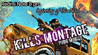 Redmi note 8 pro | pubg gameplay | kills montage | Noob |