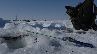 Ну и погодка... Зимняя рыбалка. Ловля на мормышку. Март 2018