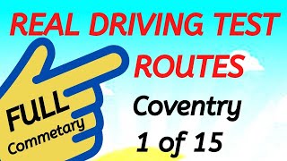 UK Driving Test Route Coventry 1 of 15 (Book & Pass My Practical Driving Test)