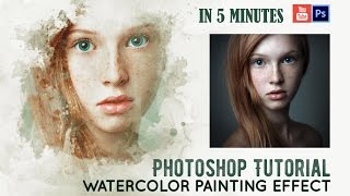 Watercolor Painting Effect | Tutorial | IN 5 MINUTES fast