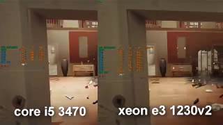i5 3470 vs xeon e3 1230 v2 gtx 1050 ti 4gb Rainbow Six Siege