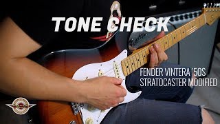 TONE CHECK: Fender Vintera 50s Stratocaster Modified Guitar Demo | No Talking