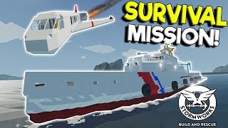 CAPSIZING SHIP SURVIVAL & PLANE CRASH! - Stormworks: Build and Rescue Update Gameplay