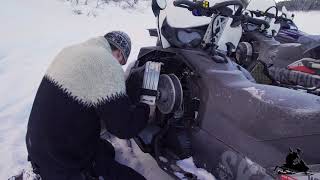 How to replace drive belt on a Skidoo Skandic 2017 snowmobile