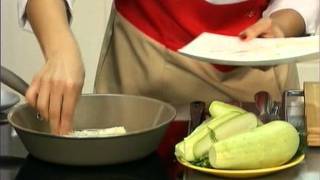 Рулетики из кабачков с творожным сыром