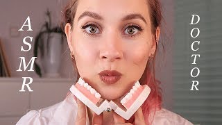 ASMR School DOCTOR Check up - Dental EXAMINATION - Gloves sounds, Close up , Soft spoken, Accent