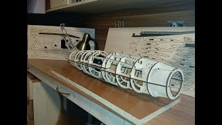 Сборка модели МиГ-15 из фанеры. Лазерный раскрой деталей.