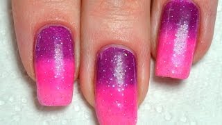 How to: Ombre Nails Gradient Nail Art Tutorial / Омбре Градиент на ногтях
