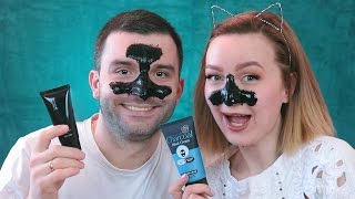ТЕСТИРУЕМ ЧЕРНЫЕ МАСКИ ДЛЯ ОЧИСТКИ ПОР | #НАШУМЕЛО