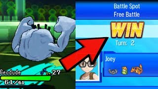 LV 27 Geodude INSTA WIN?!