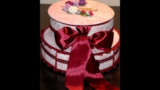 Шкатулка круглая "Мамины и папины сокровища"