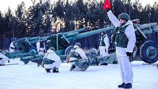 Генеральная репетиция салютного дивизиона ВВО в Забайкалье