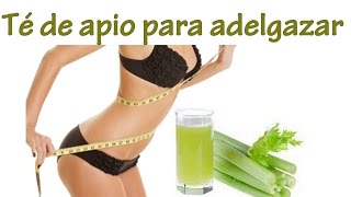 Prepara té de apio para adelgazar, fácil y económico.