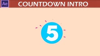 After Effects 2D Countdown Intro Tutorial