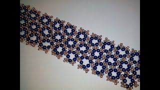 Браслет из бисера и бусин. МК. DIY. Tutorial: beaded bracelet