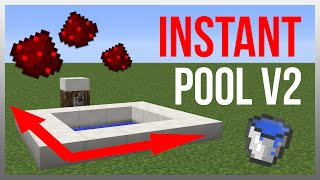 Minecraft 1.12: Redstone Tutorial - Instant Pool v2!