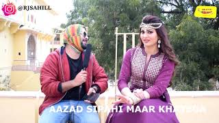 Funny Interview With Urvashi Rautela | Ek Diamond Da Haar Lede Yaar | RJ Sahil | AAZAD SIPAHI |