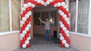КАК СДЕЛАТЬ ДВУХЦВЕТНУЮ АРКУ ИЗ ВОЗДУШНЫХ ШАРОВ How To Make A Balloon Arch Without Helium