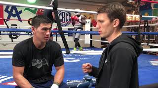 Undefeated Champion Dmitry Bivol with Vadim Kornilov regarding Canelo and making weight