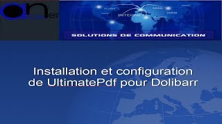 Installation et configuration de ultimatepdf pour Dolibarr