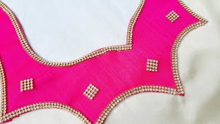 लेस के इस्तेमाल से बनाए ये खुबसूरत गले का डिज़ाइन/Neck Design@Rashid Designs