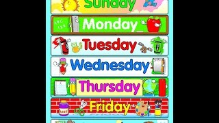 Английский детям. Дни недели на английском языке. Days of the week.