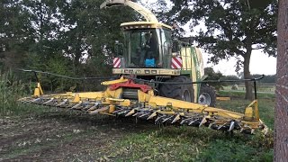 Wemekamp 's avond in de mais met Krone BigX650 en John Deere 7820 & 6210R (part 2/2) (2016)