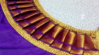 paithani sarre blouse back neck design| cutting and stitching blouse back neck| blouse designs 2020