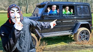 STUCK in Mystery Spy Wagon Bus for 24 HOURS!! (Found GAME MASTER Escape Plan)