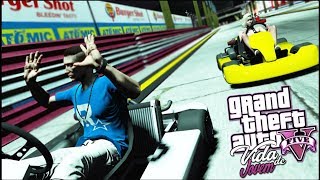 GTA V:  VIDA DE JOVEM - INVADIMOS UMA PISTA DE DRAG #28