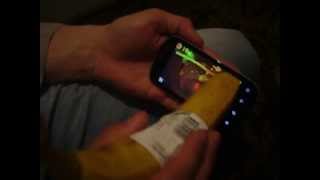 Резка фруктов бананом во Fruit ninja.