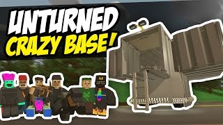 CRAZY MOBILE BASE - Unturned Base Build (Funny Moments)