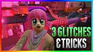 GTA 5 Online - 3 NEW GLITCHES & TRICKS (Clothes Glitch, Launch Glitch & Secret Wallbreach Glitch)