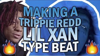 Making a TRIPPIE REDD / LIL XAN type beat CHILL TRAP (FL Studio)