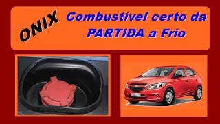 Partida a Frio - Qual combustível usar Onix - Conforme Manual do fabricante