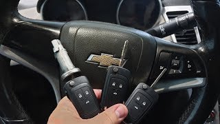 Замена замка зажигания, прописка чип ключей на Шевроле круз, ключ застрял в замке