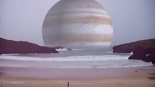 Si los planetas estuvieran a la distancia de la Luna