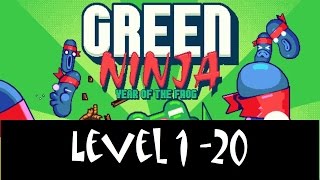 GREEN NINJA YEAR OF THE FROG (LEVEL 1 - 20 WALKTHROUGH) | IOS / ANDROID GAMEPLAY TRAILER