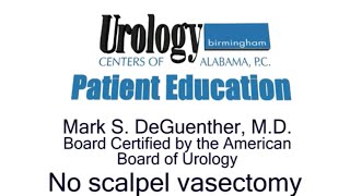 Vasectomy No Scalpel Vasectomy