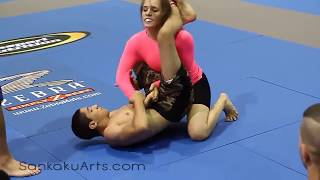 Mixed NoGi Grappling Erin Blanchfield Submission by Choke GQ 2012
