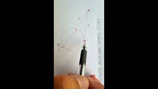 Circles: Demonstrating the Product of Tangent Segment Squared and Secant Segments are Equal