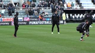 Papiss Cisse, obertan & Hatem Ben Arfa Training with Newcastle United - Video Footage