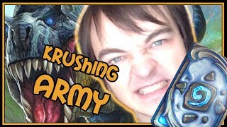Can't stop King Krush army! | Deathrattle Hunter | Rastakhan's Rumble | Hearthstone