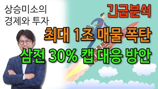 최대 1조원 매물 폭탄, 삼성전자 30% 캡 대응 전략은?