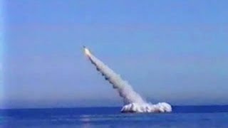 Пуск баллистической ракеты Булава. Start a ballistic missile SS-NX-30 Bulava.